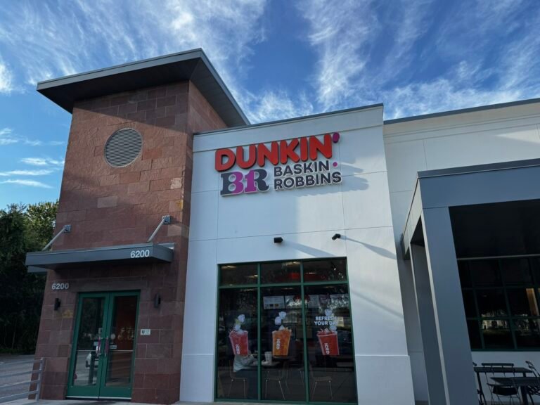 Dunkin' 1 Dunkin Donuts Celebration FL Store Front 768x576